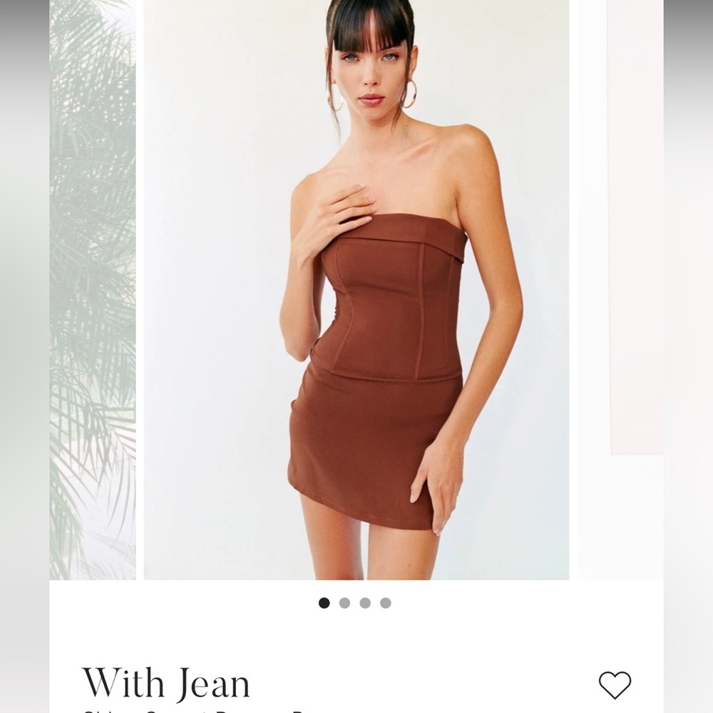 With Jean - chloe corset dress. Never worn